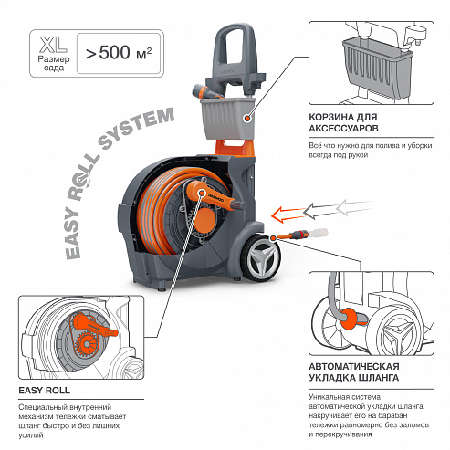 Тележка со шлангом 40м Smart Cart DAEWOO DWR 4040_1